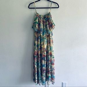 Flying Tomato multicolor floral midi dress